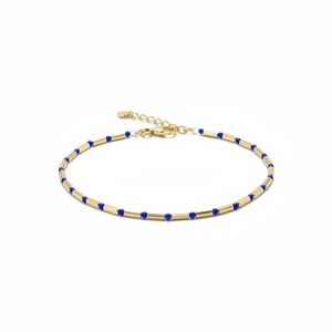 Elegant Gold and Blue Bracelet